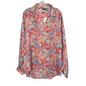 Dokotoo Shirt Floral Long Sleeve Womens 2XL Multicolor New
